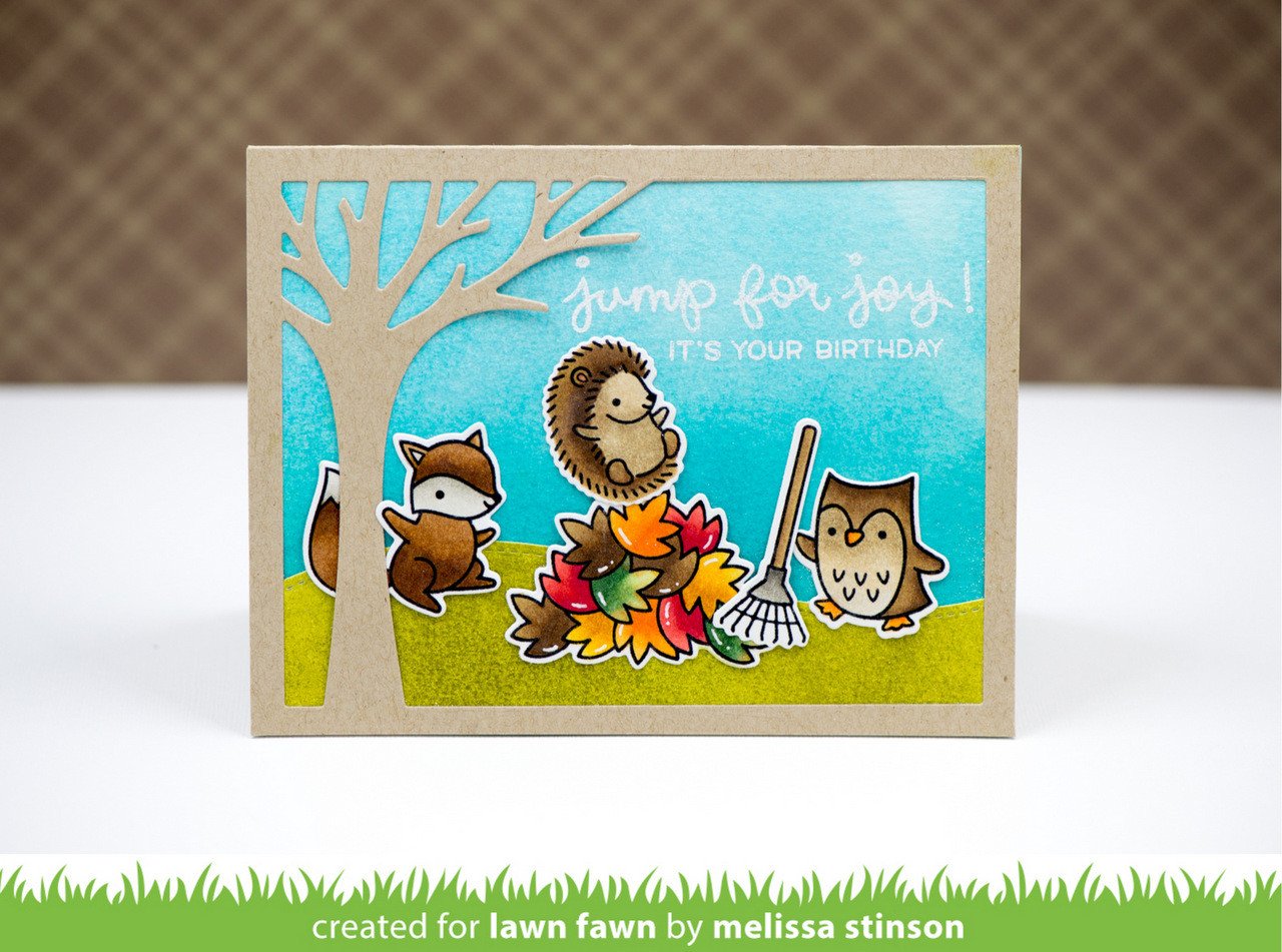 Lawn Fawn - Leafy Tree Backdrop: Landscape