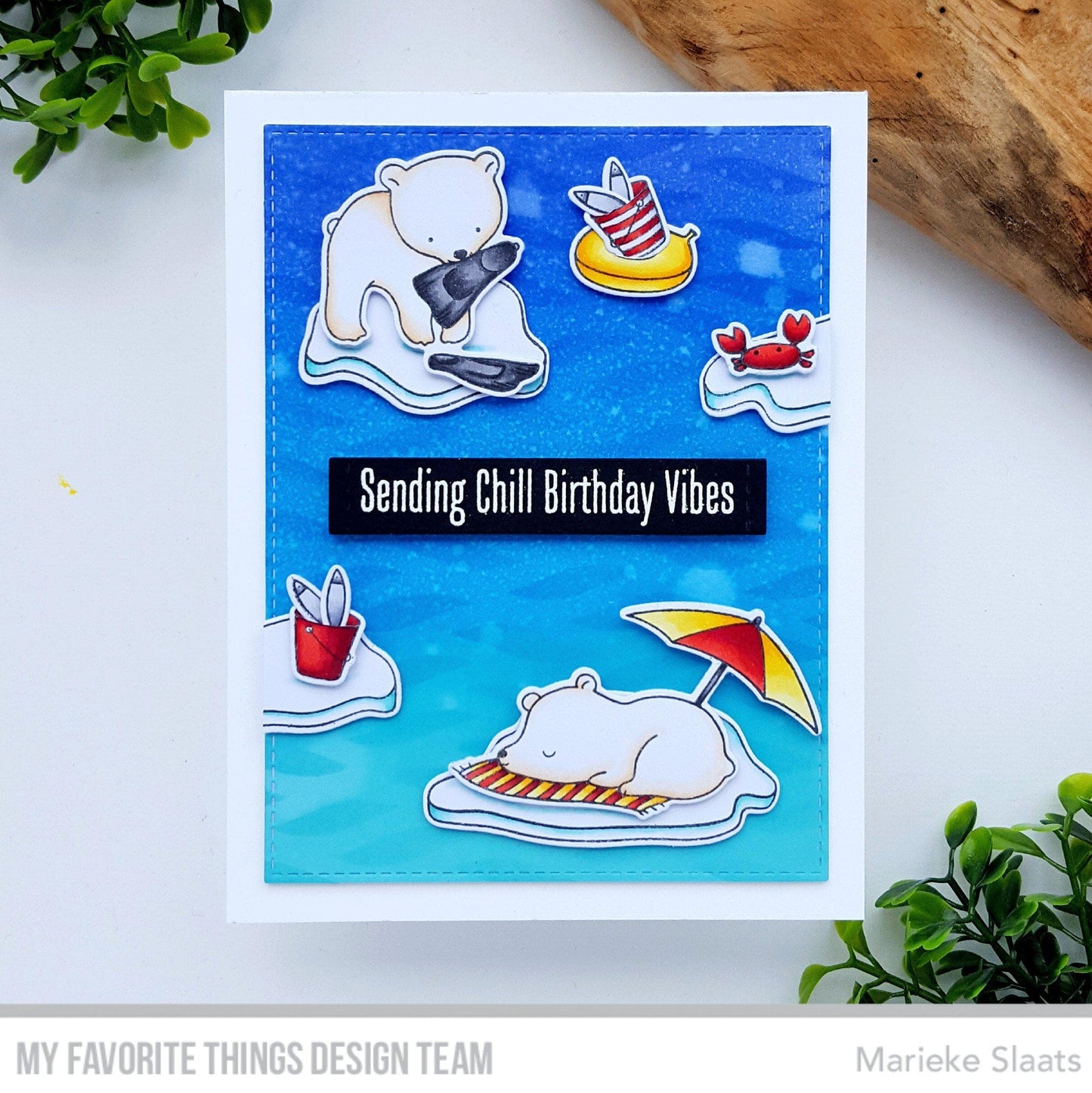 My Favorite Things - Wavy Lines Stencil