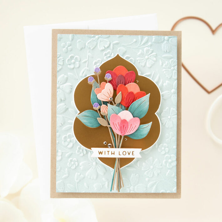 Spellbinders - Glimmer Essential Solid Floral Reflection Glimmer Hot Foil Plate