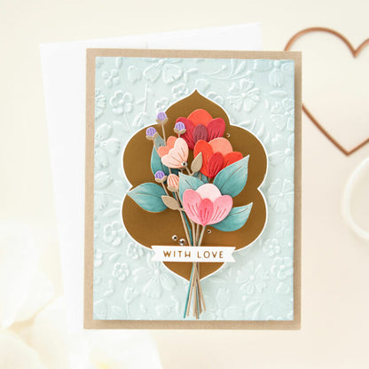 Spellbinders - Glimmer Essential Solid Floral Reflection Glimmer Hot Foil Plate