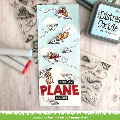 Lawn Fawn - Just Plane Awesome Sentiment Trails