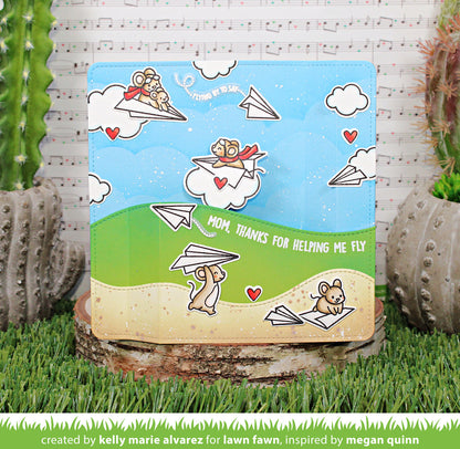 Lawn Fawn - Just Plane Awesome Sentiment Trails