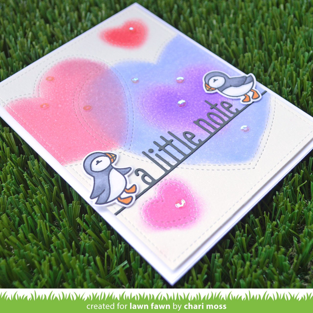 Lawn Fawn - Just Stitching Hearts
