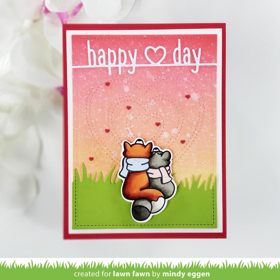 Lawn Fawn - Happy Heart Day Line Border