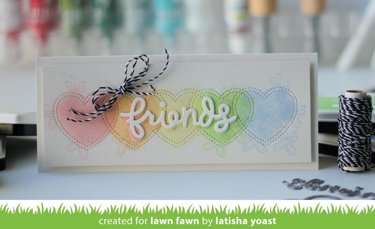Lawn Fawn - Just Stitching Hearts