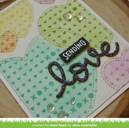Lawn Fawn - Just Stitching Hearts