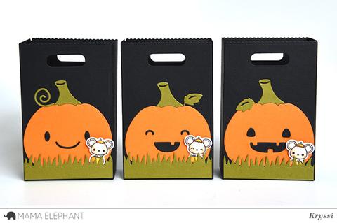 Mama Elephant - Favor Bag Accessory - Pumpkin - Creative Cuts