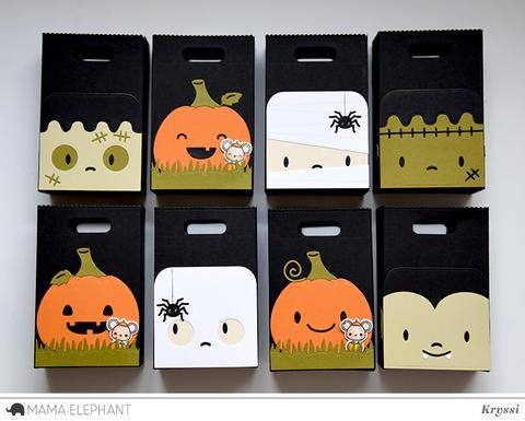 Mama Elephant - Favor Bag Accessory - Pumpkin - Creative Cuts