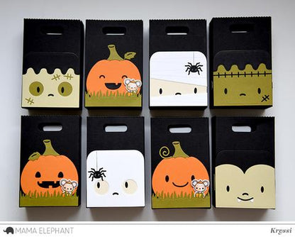 Mama Elephant - Favor Bag Accessory - Pumpkin - Creative Cuts