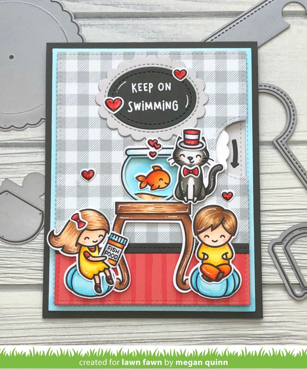 Lawn Fawn - Reveal Wheel Keep On Swimming Add-On