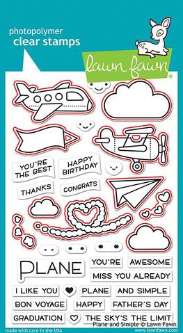 Lawn Fawn - Plane And Simple Lawn-Cuts