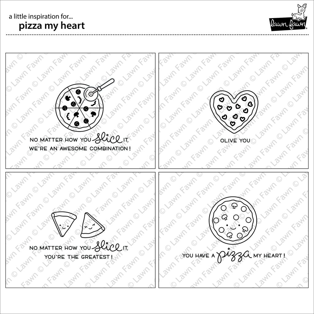 Lawn Fawn - Pizza My Heart