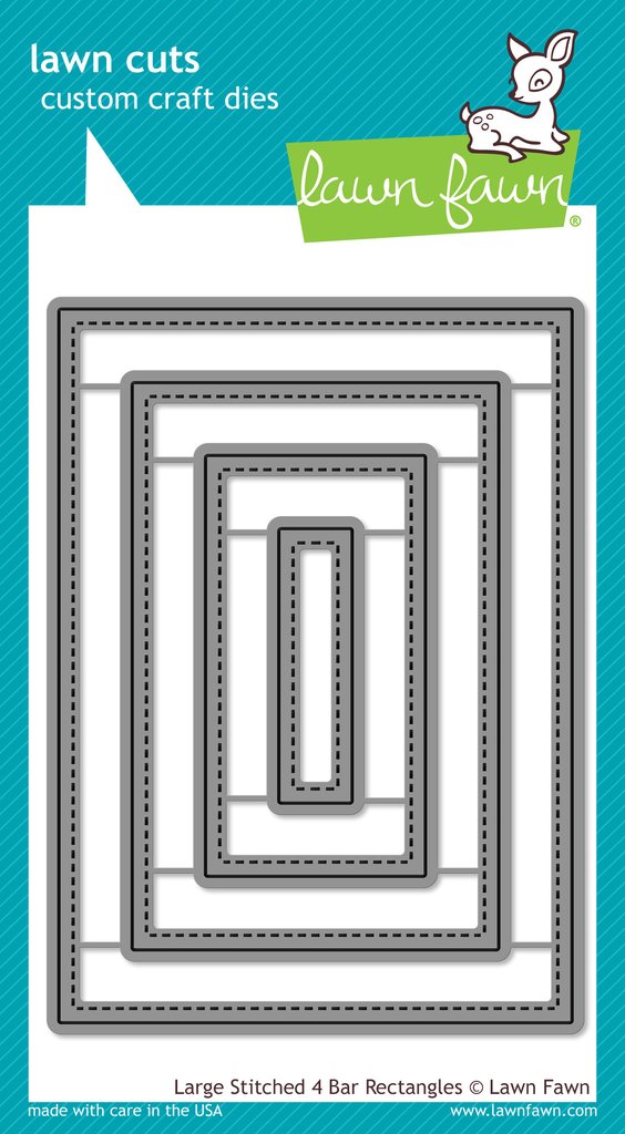 Lawn Fawn - Large Stitched 4 Bar Rectangles