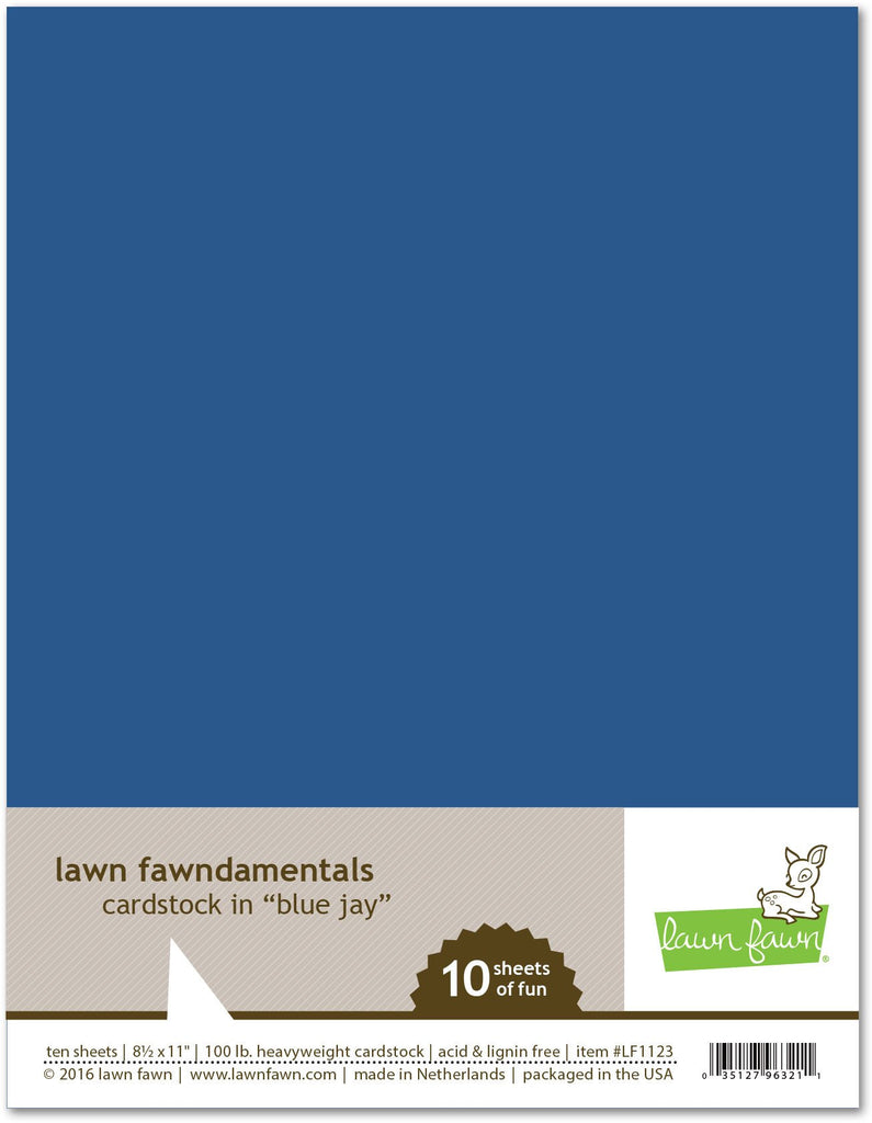 Lawn Fawn - Blue Jay Cardstock