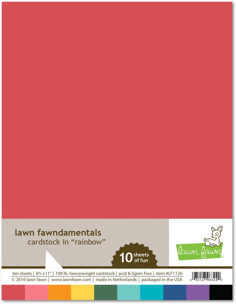 Lawn Fawn - Rainbow Pack Cardstock