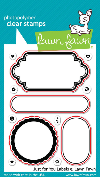 Lawn Fawn - Just For You Labels - Lawn Cuts
