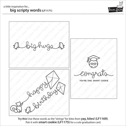Lawn Fawn - Big Scripty Words