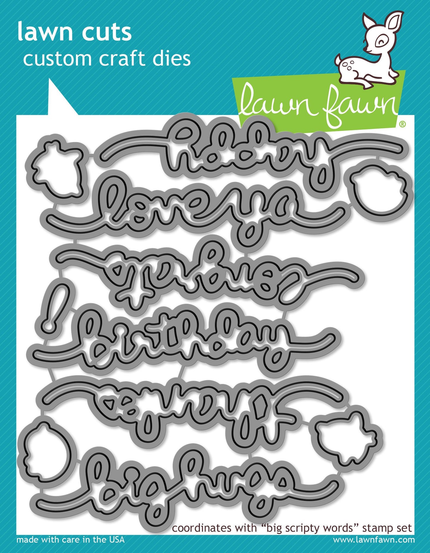 Lawn Fawn - Big Scripty Words Lawn-Cuts