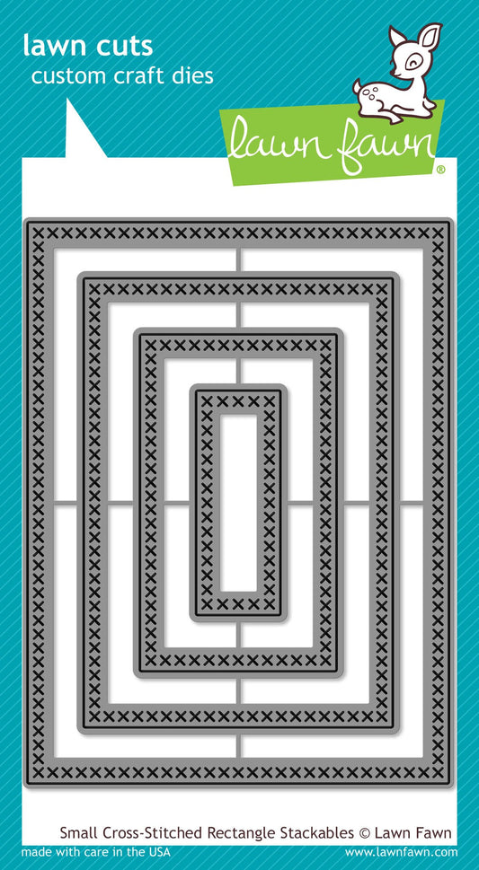 Lawn Fawn - Small Cross-Stitched Rectangle Stackables