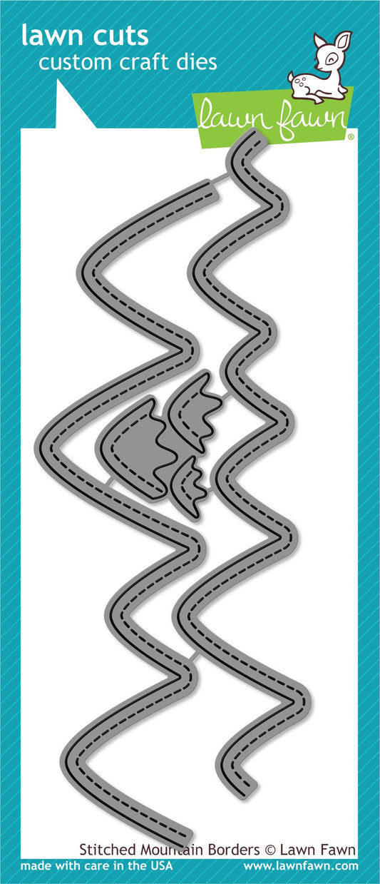 Lawn Fawn - Stitched Mountain Borders