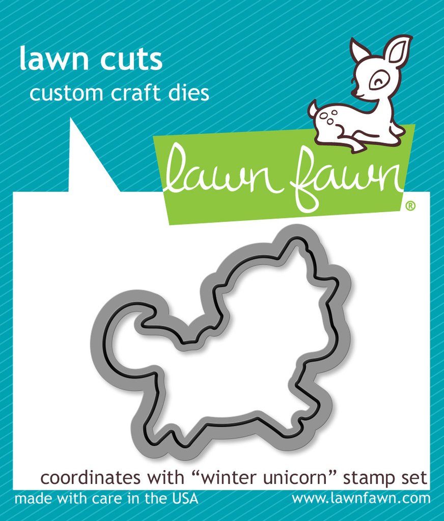 Lawn Fawn - Winter Unicorn Lawn-Cuts