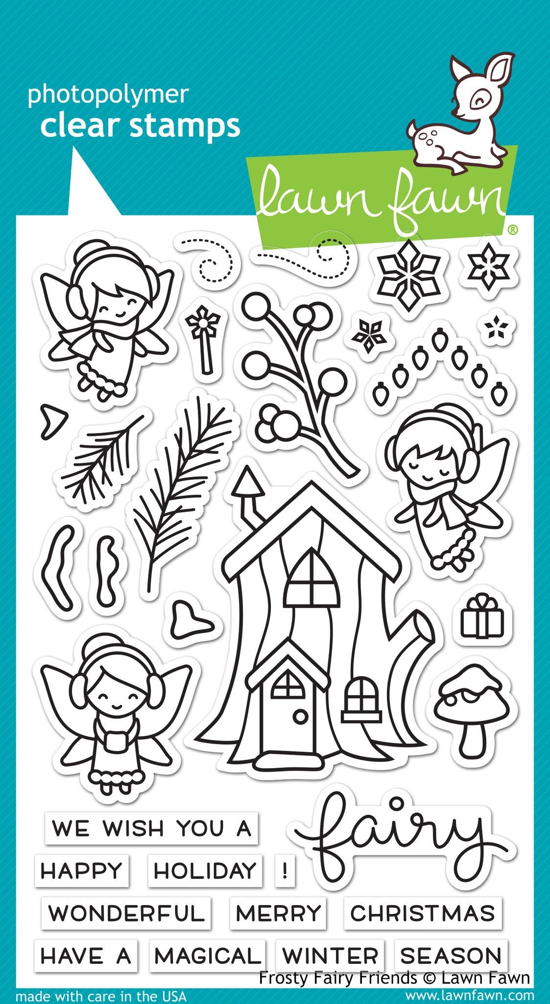 LF1224 Lawn Fawn - Frosty Fairy Friends Clear Stamps – Cloud9 Crafts