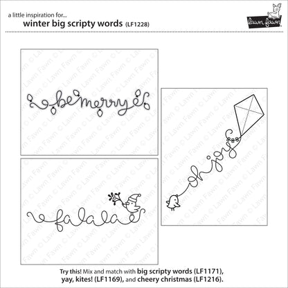 Lawn Fawn - Winter Big Scripty Words