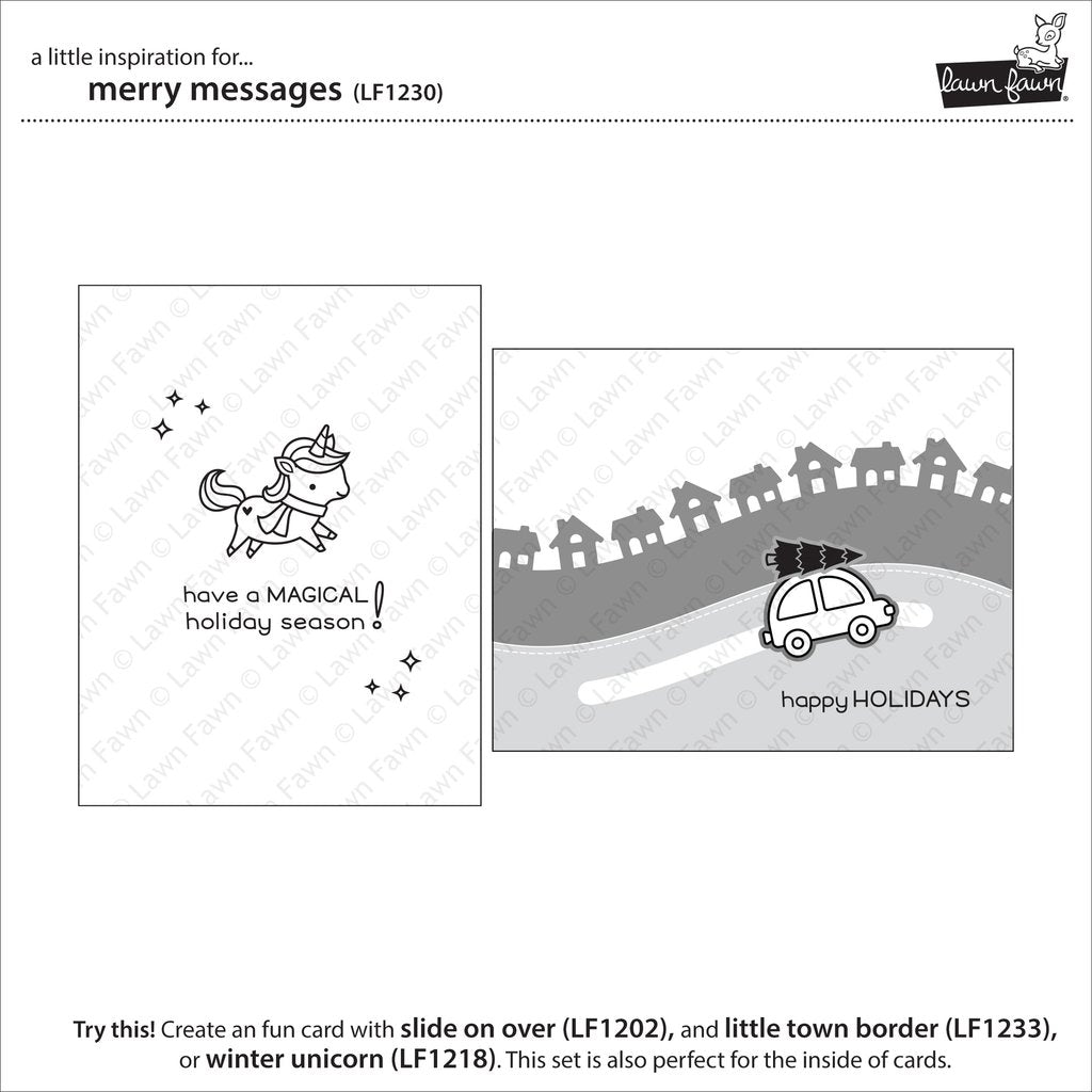 Lawn Fawn - Merry Messages