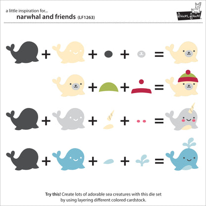 Lawn Fawn - Narwhal And Friends