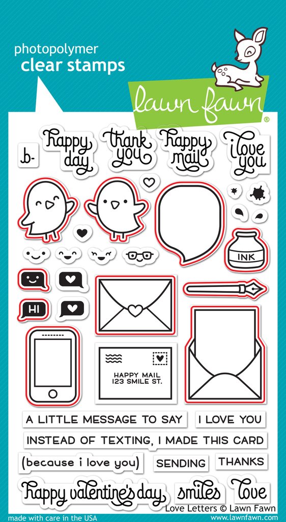 Lawn Fawn - Love Letters Lawn-Cuts