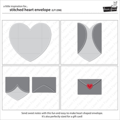 Lawn Fawn - Stitched Heart Envelope