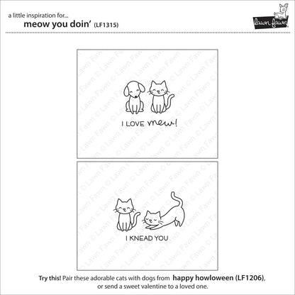 Lawn Fawn - Meow You Doin'