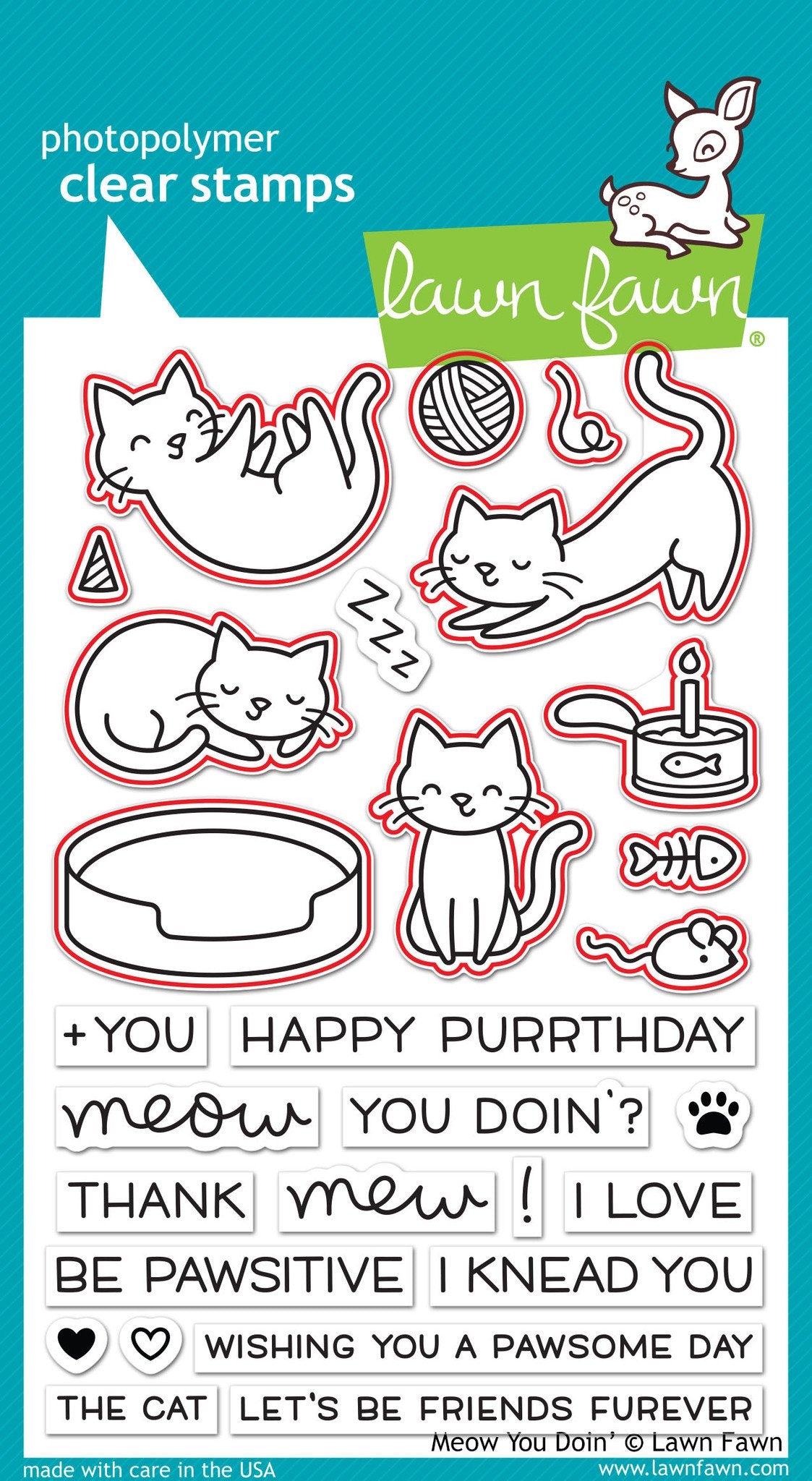 Lawn Fawn - Meow You Doin' - Lawn Cuts