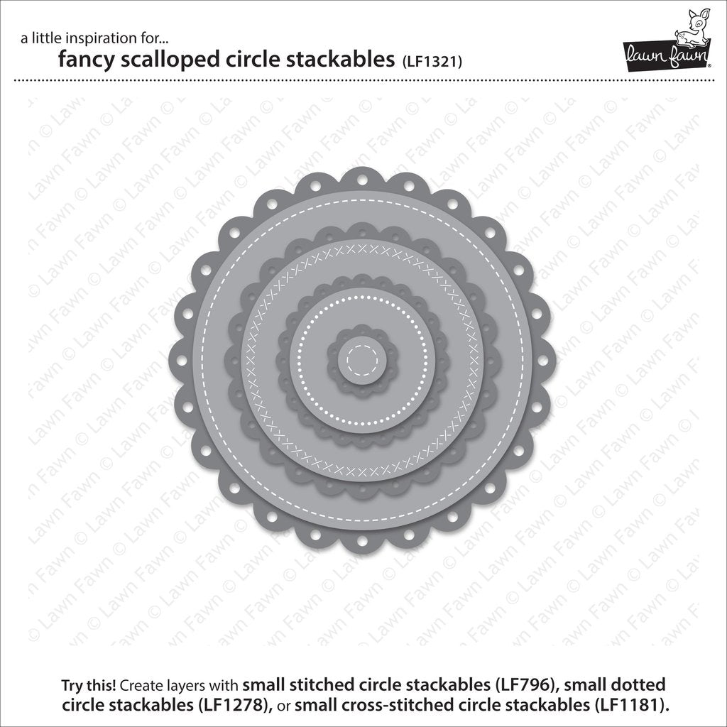 Lawn Fawn - Fancy Scalloped Circle Stackables