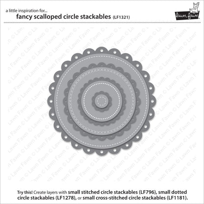 Lawn Fawn - Fancy Scalloped Circle Stackables