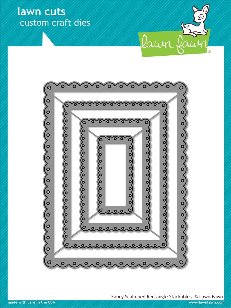 Lawn Fawn - Fancy Scalloped Rectangle Stackables