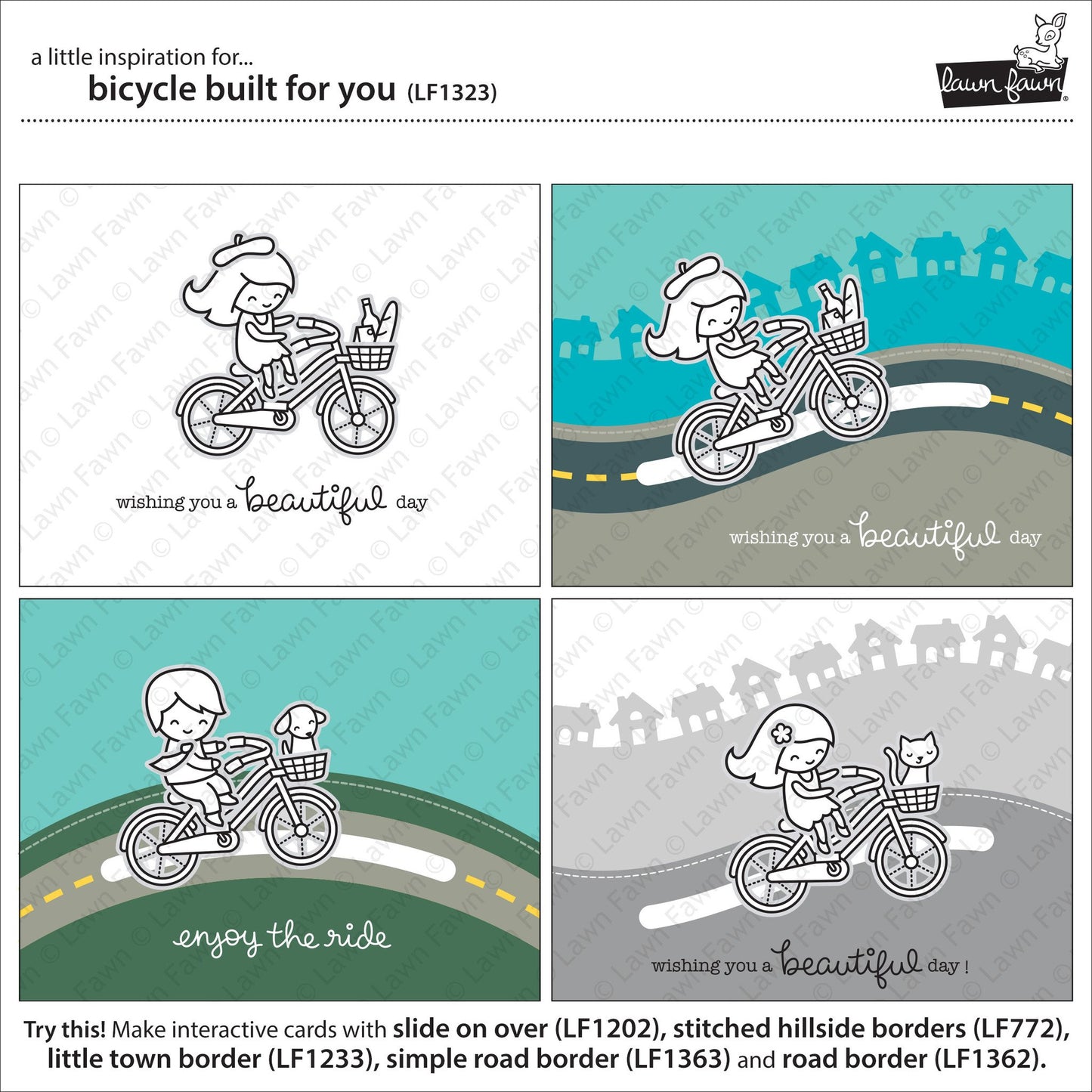 Lawn Fawn - Bicycle Built For You