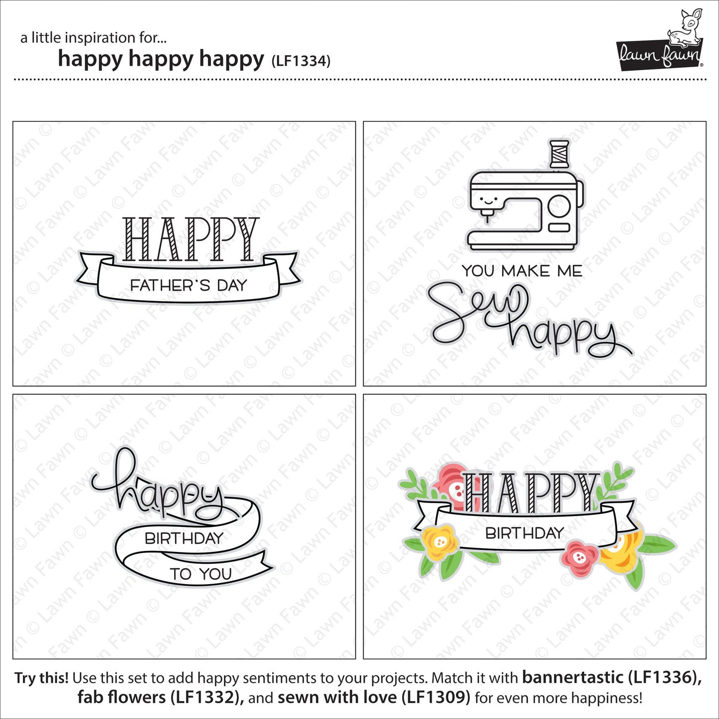 Lawn Fawn - Happy Happy Happy
