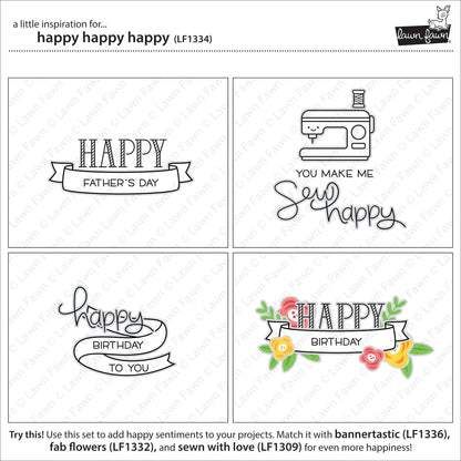 Lawn Fawn - Happy Happy Happy