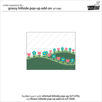 Lawn Fawn - Grassy Hillside Pop-Up Add-On