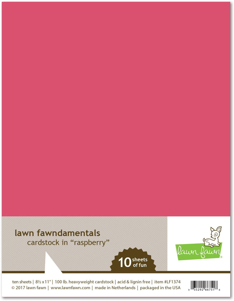 Lawn Fawn - Raspberry Cardstock