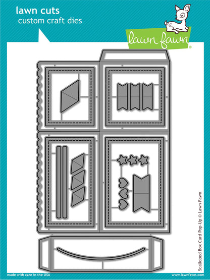 Lawn Fawn - Scalloped Box Card Pop-Up Dies