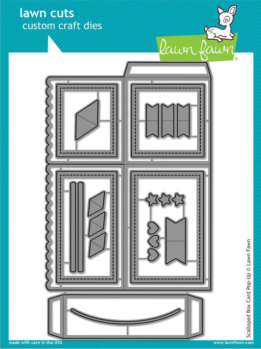 Lawn Fawn - Scalloped Box Card Pop-Up Dies