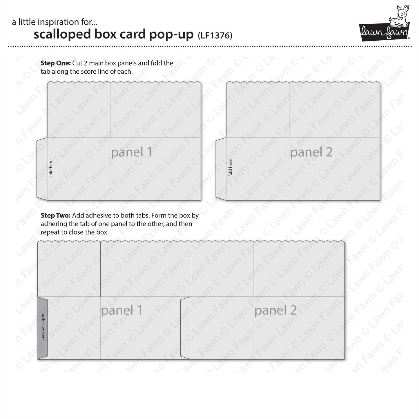 Lawn Fawn - Scalloped Box Card Pop-Up Dies