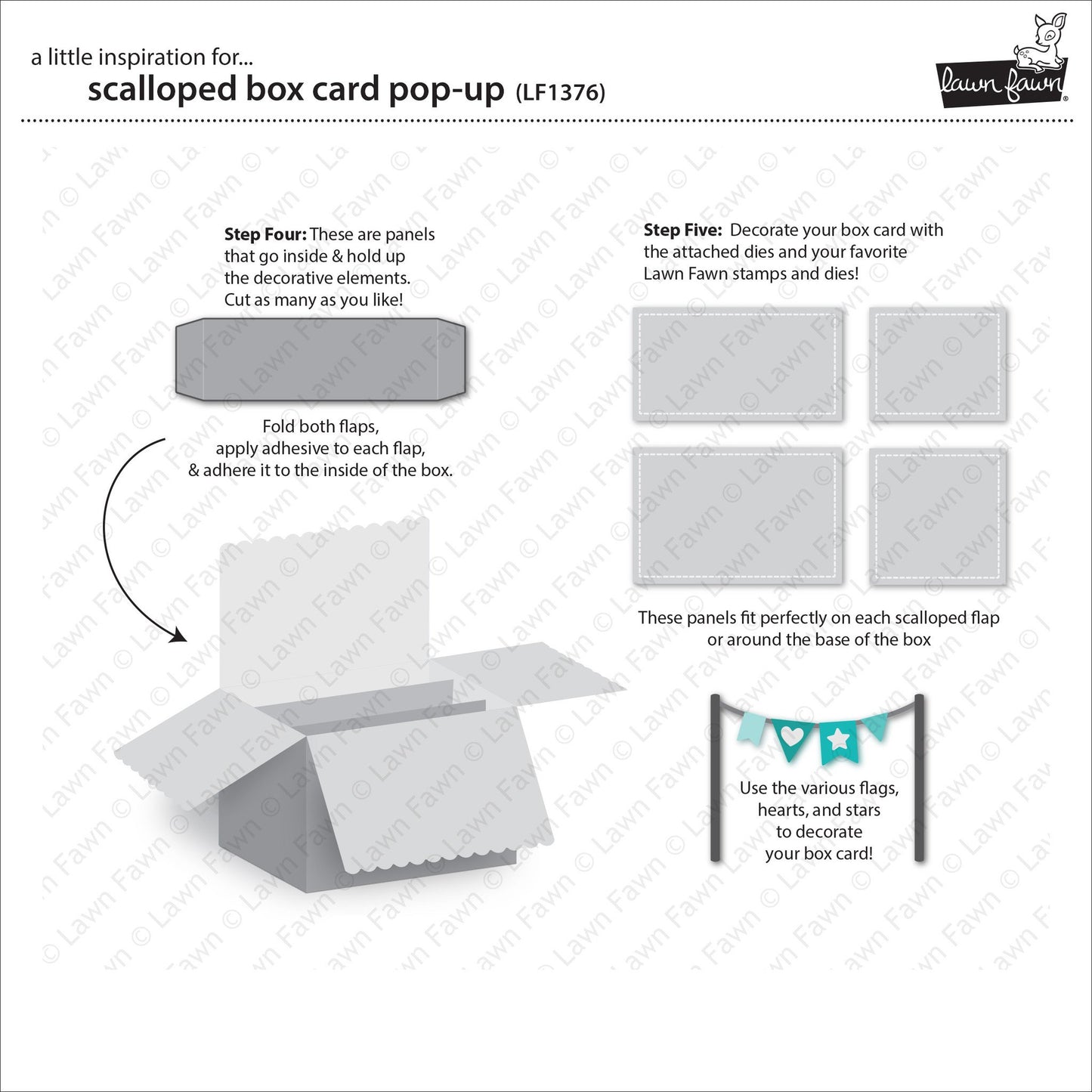 Lawn Fawn - Scalloped Box Card Pop-Up Dies