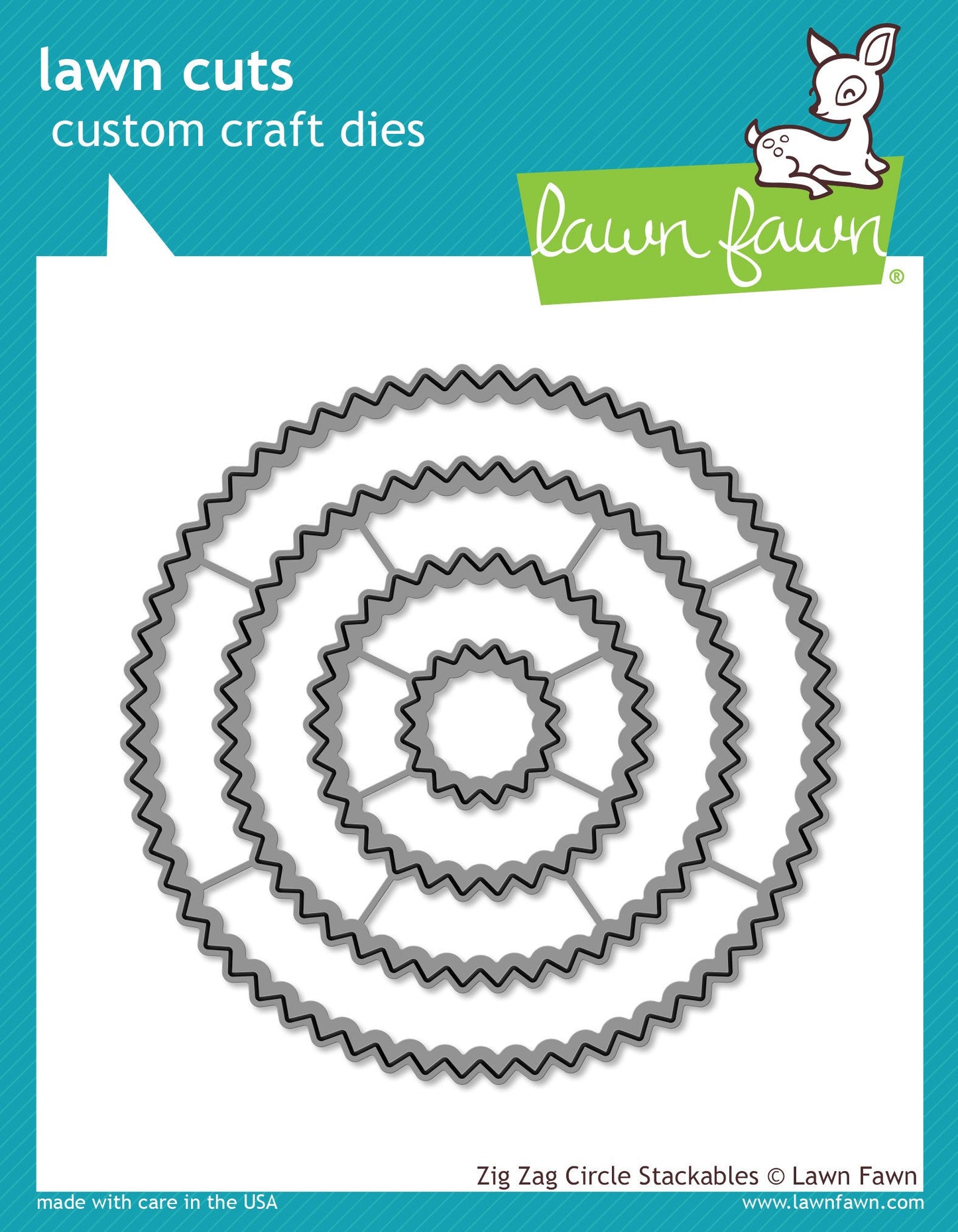 Lawn Fawn - Zig Zag Circle Stackables