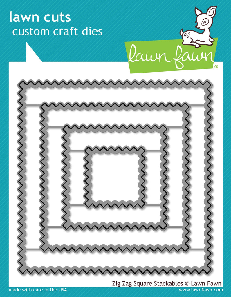 Lawn Fawn - Zig Zag Square Stackables