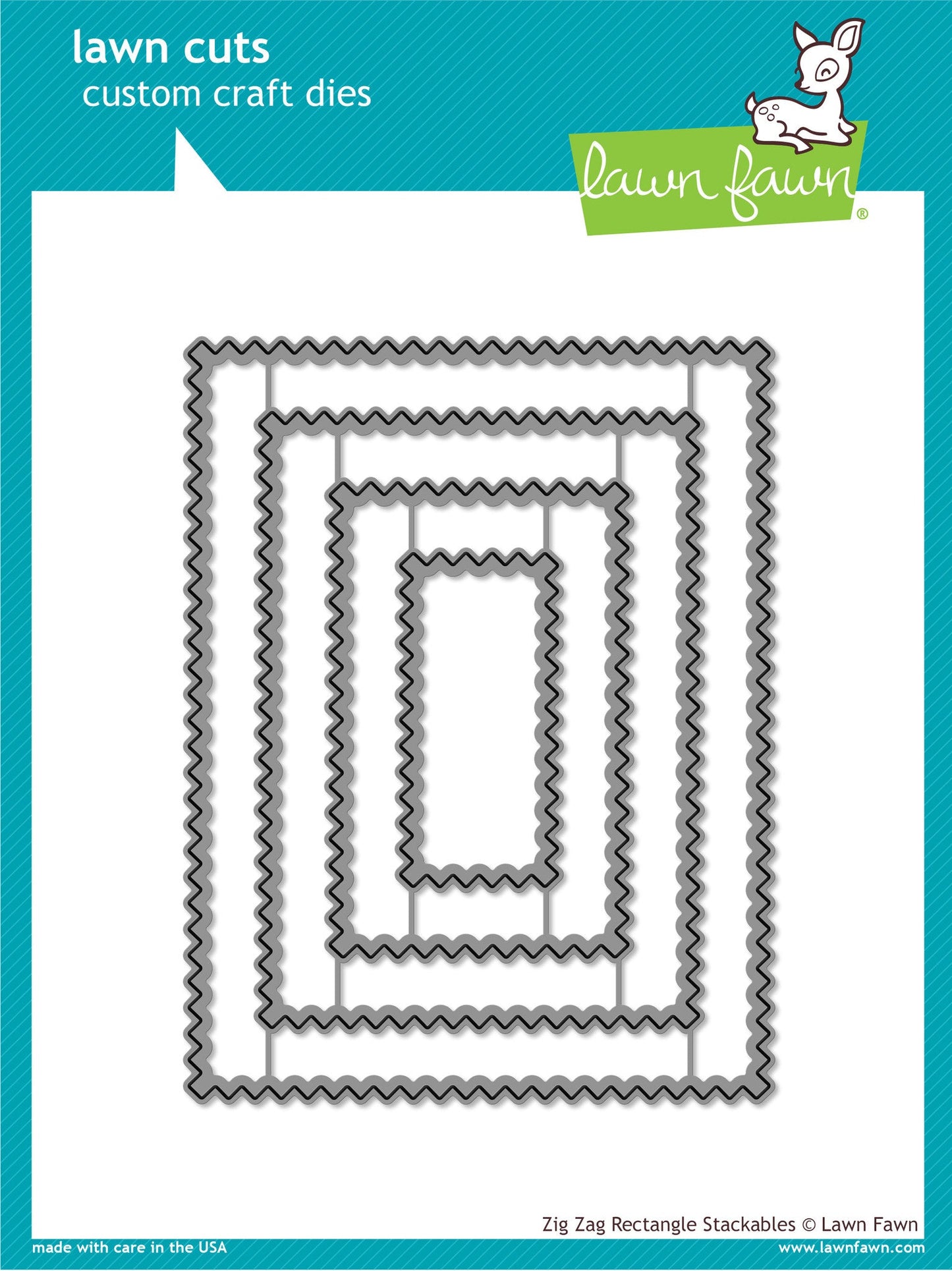 Lawn Fawn - Zig Zag Rectangle Stackables