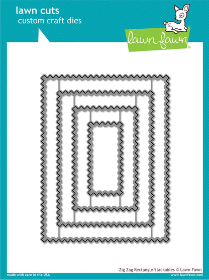 Lawn Fawn - Zig Zag Rectangle Stackables