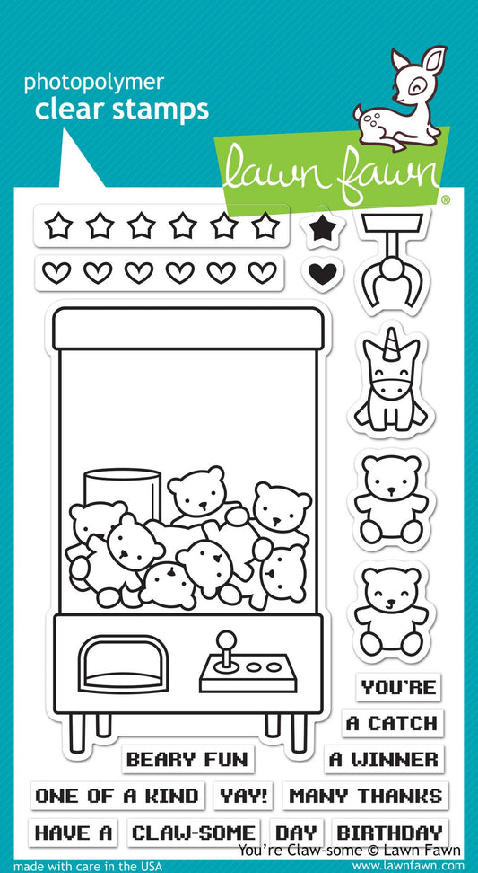 Lawn Fawn Clear stamps - You're Claw-Some!